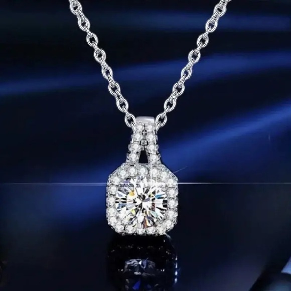 Zara Gold Charms Crystal Bar Circle Link Chain Necklace - Picture 8 of 14